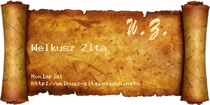 Welkusz Zita névjegykártya